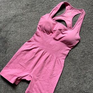Pink 1PC Activewear suit